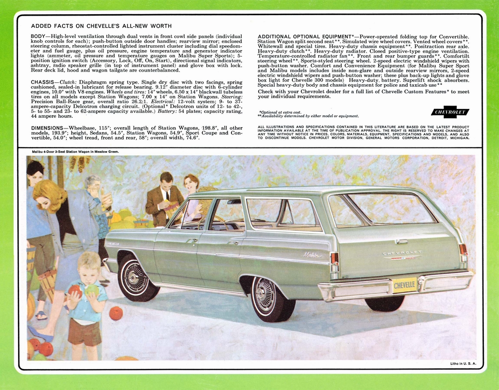 1964 Chev Chevelle Brochure Page 7